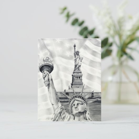 Vrijheidsbeeld Briefkaart (Staand voorkant)