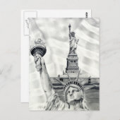 Vrijheidsbeeld Briefkaart (Voorkant / Achterkant)