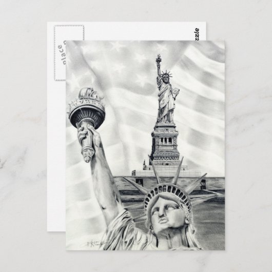 Vrijheidsbeeld Briefkaart (Voorkant / Achterkant)