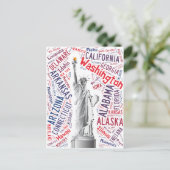 Vrijheidsbeeld Briefkaart (Staand voorkant)