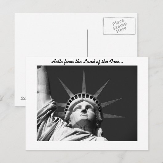 Vrijheidsbeeld Briefkaart (Voorkant / Achterkant)
