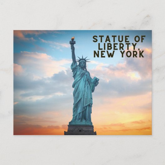 Vrijheidsbeeld, Briefkaart New York (Voorkant)