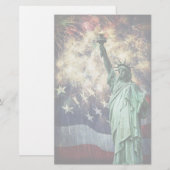 Vrijheidsbeeld Briefpapier (Voorkant / Achterkant)