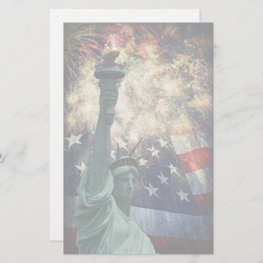 Vrijheidsbeeld Briefpapier (Voorkant / Achterkant)