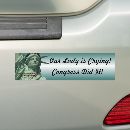 Vrijheidsbeeld Bumpersticker (Op auto)