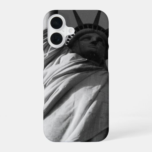 vrijheidsbeeld bw iPhone 16 hoesje (Achterkant)