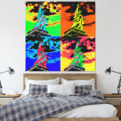 Vrijheidsbeeld Canvas Afdruk (Insitu (Slaapkamer))