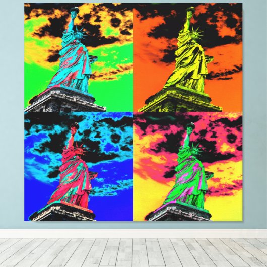 Vrijheidsbeeld Canvas Afdruk (Insitu (Houten vloer))