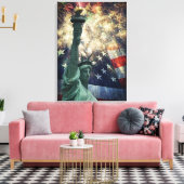 Vrijheidsbeeld Canvas Afdruk (Insitu (Woonkamer))