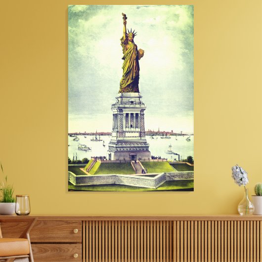 Vrijheidsbeeld Canvas Afdruk (Insitu (Woonkamer))