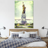 Vrijheidsbeeld Canvas Afdruk (Insitu (Slaapkamer))