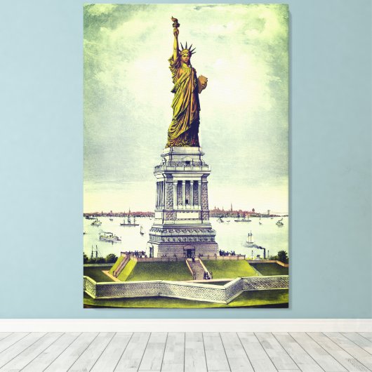  Vrijheidsbeeld Canvas Afdruk (Insitu (Houten vloer))