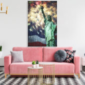 Vrijheidsbeeld Canvas Afdruk (Insitu (Woonkamer))