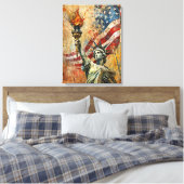 Vrijheidsbeeld Canvas Art Afdruk (Insitu (Slaapkamer))