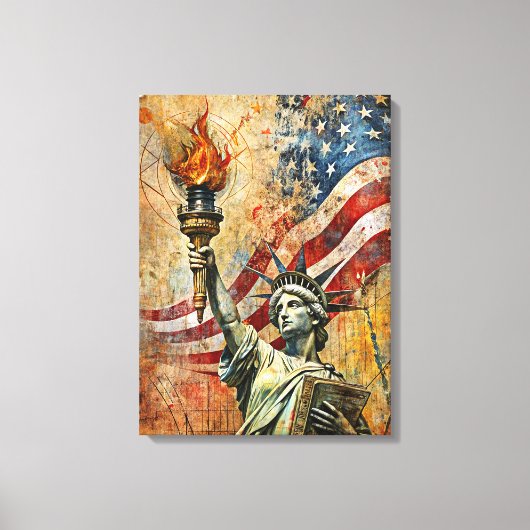  Vrijheidsbeeld Canvas Art Afdruk (Voorkant)