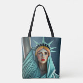 Vrijheidsbeeld Canvas tas (Achterkant)