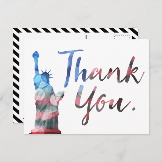 Vrijheidsbeeld Dank jullie veteranen Briefkaart (Voorkant / Achterkant)