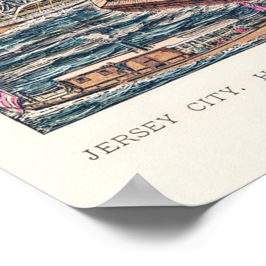 Vrijheidsbeeld dat de wereld verheldert poster (Hoek)