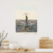 Vrijheidsbeeld dat de wereld verheldert poster (Keuken)