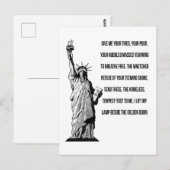 Vrijheidsbeeld de nieuwe kolossus briefkaart (Voorkant / Achterkant)