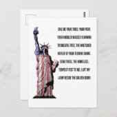 Vrijheidsbeeld de nieuwe kolossus briefkaart (Voorkant / Achterkant)