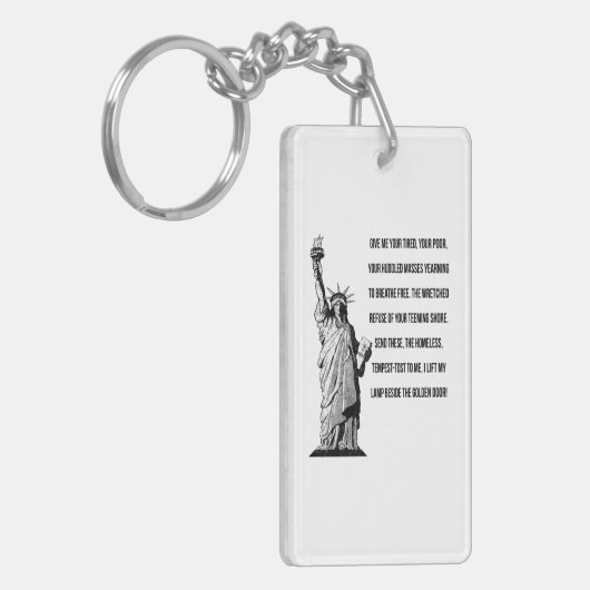 Vrijheidsbeeld de nieuwe kolossus sleutelhanger (Voorkant Links)