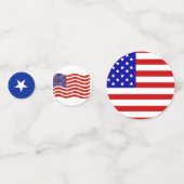 Vrijheidsbeeld, Eagle en Amerikaanse vlag Confetti (Voorkanten)