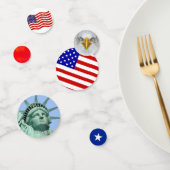 Vrijheidsbeeld, Eagle en Amerikaanse vlag Confetti (Groep)