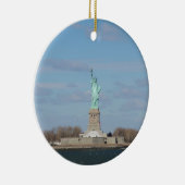 Vrijheidsbeeld Ellis Island Keramisch Ornament (Rechts)