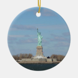 Vrijheidsbeeld Ellis Island Keramisch Ornament