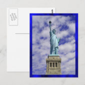 Vrijheidsbeeld, Ellis Island, New York Briefkaart (Voorkant / Achterkant)