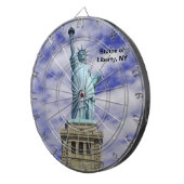 Vrijheidsbeeld, Ellis Island, New York Dartbord (Voorkant Rechts)