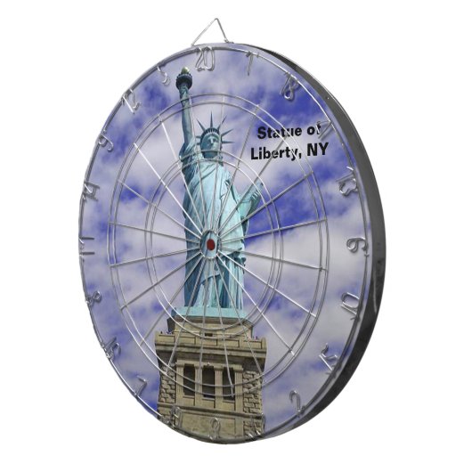 Vrijheidsbeeld, Ellis Island, New York Dartbord (Voorkant Rechts)
