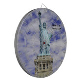 Vrijheidsbeeld, Ellis Island, New York Dartbord (Voorkant Links)
