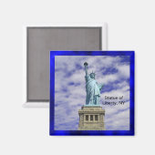 Vrijheidsbeeld, Ellis Island, New York Magneet (Voorkant / Achterkant)