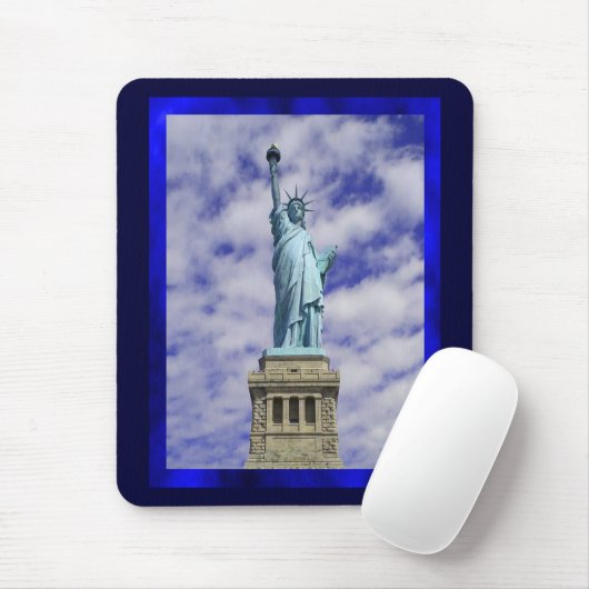 Vrijheidsbeeld, Ellis Island, New York Mousepad Muismat (Met muis)