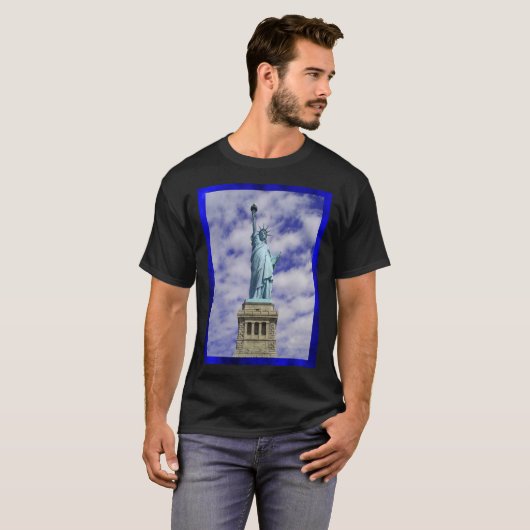 Vrijheidsbeeld, Ellis Island, New York T-shirt (Voorkant volledig)