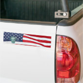 Vrijheidsbeeld en Amerikaanse vlag Bumpersticker (Op Truck)