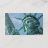 Vrijheidsbeeld en Amerikaanse vlag Visitekaartje (Voorkant)