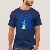 Vrijheidsbeeld en blauw luchtruim t-shirt (Voorkant)