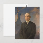 Vrijheidsbeeld en President Woodrow Wilson Briefkaart (Voorkant / Achterkant)