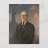 Vrijheidsbeeld en President Woodrow Wilson Briefkaart (Voorkant)