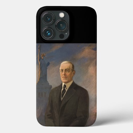 Vrijheidsbeeld en President Woodrow Wilson Case-Mate iPhone Case (Achterkant)
