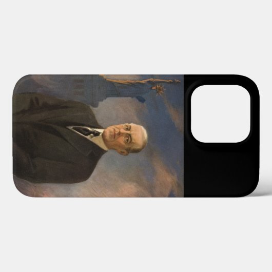 Vrijheidsbeeld en President Woodrow Wilson Case-Mate iPhone Case (Achterkant (horizontaal))