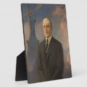 Vrijheidsbeeld en President Woodrow Wilson Fotoplaat (Zijkant)