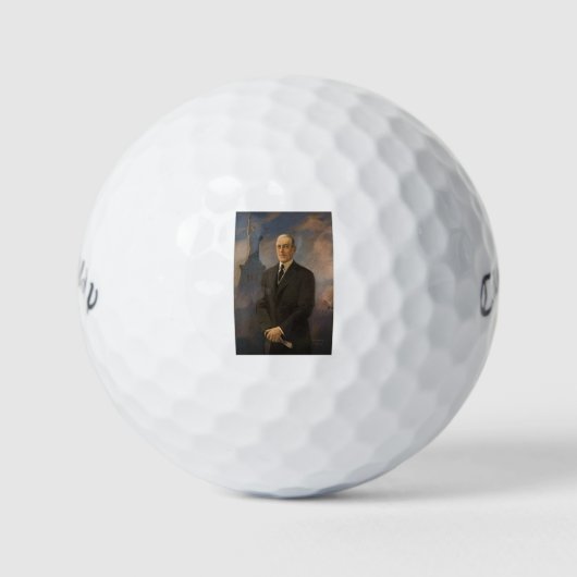 Vrijheidsbeeld en President Woodrow Wilson Golfballen (Voorkant)
