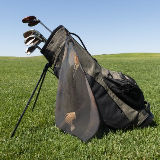 Vrijheidsbeeld en President Woodrow Wilson Golfhanddoek (Groen)