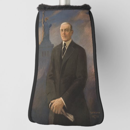 Vrijheidsbeeld en President Woodrow Wilson Golfheadcover (Draai 90)