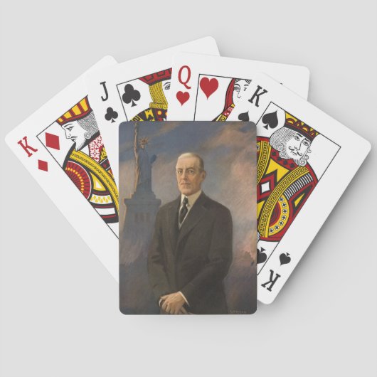 Vrijheidsbeeld en President Woodrow Wilson Pokerkaarten (Achterkant)