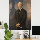 Vrijheidsbeeld en President Woodrow Wilson Poster (Thuiskantoor)